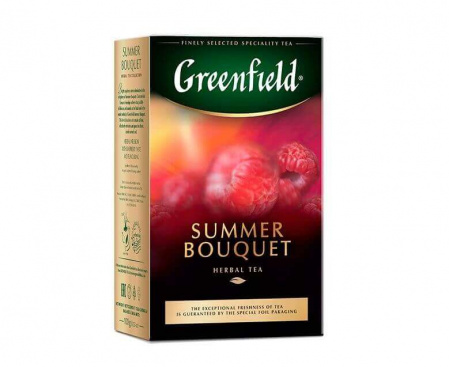 Чай фруктовый листовой Summer Bouquet, 100 г, Greenfield