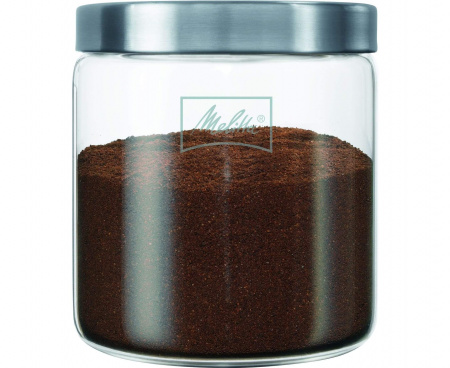 Банка для хранения кофе, 250 г, стекло/нержавеющая сталь, Melitta