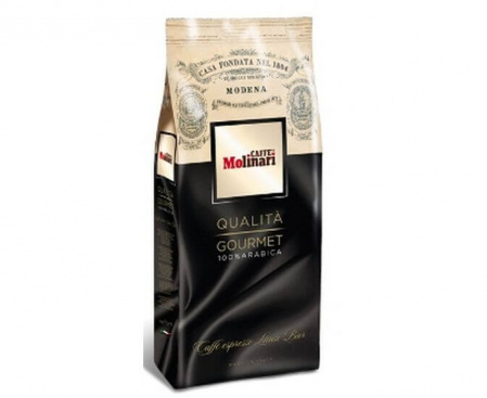 Кофе в зернах Gourmet, 100% арабика, пакет 1 кг, Molinari