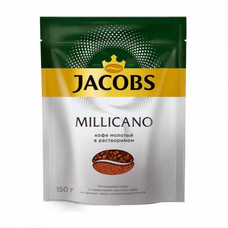 Кофе Jacobs "Millicano", молотый в растворимом,150 гр