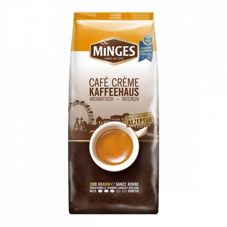 Кофе Minges "Cafe Crème Kaffehaus", в зернах, 1000 гр