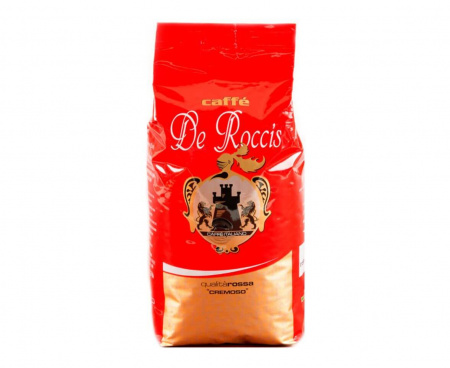 Кофе в зернах Rossa Cremoso, вак.уп. 500 г, De Roccis