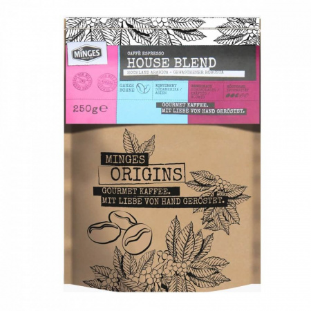 Кофе Minges "Origins Caffe Espresso House Blend", в зернах, 250 гр
