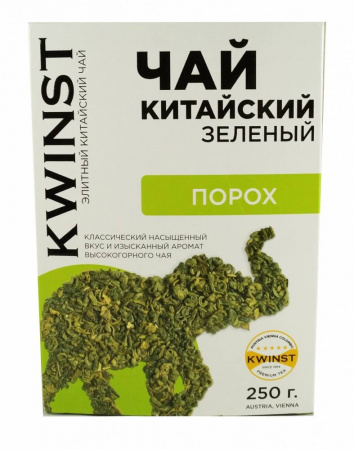 Чай Kwinst "Порох", зеленый крупнолистовой, 250 гр