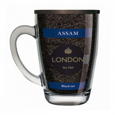 Чай London Tea Club "Assam", черный листовой в стеклянной кружке, 70 гр