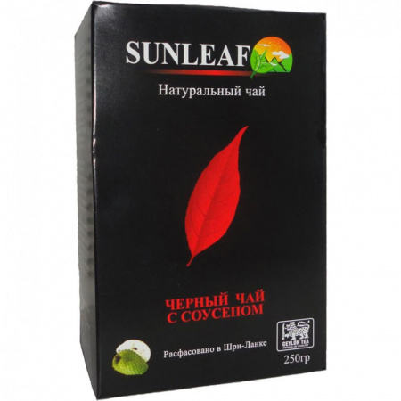 Чай Sunleaf "Саусеп", чёрный крупнолистовой с добавками, 250 гр