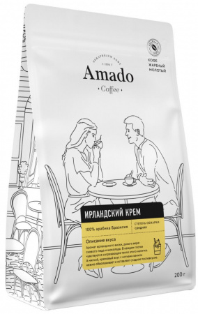 Кофе Amado  "Ирландский крем", ароматизированный молотый, 200 гр