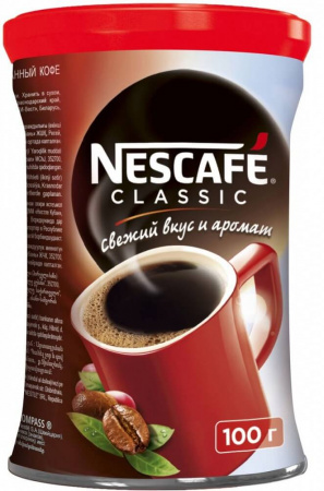Кофе Nescafe "Classic" ж\банка, растворимый, 100 гр