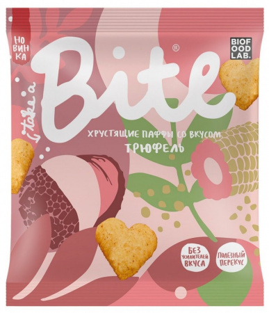 Мультизлаковые фигурки Take a Bite "Паффы со вкусом Трюфель", 30 гр