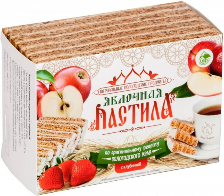 Пастила Иван Чайкин "Яблочная с клубникой", 100 гр