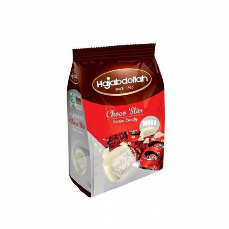 Конфеты из пишманье Hajabdollah "Choco Star с молочным вкусом", в белой глазури, 180 гр