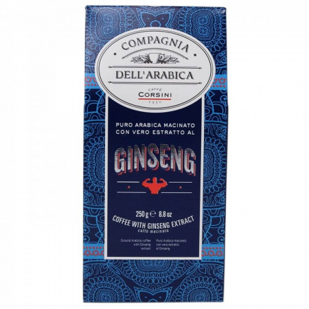 Кофе Compagnia Dell`arabica "Con Estratto Al Ginseng", молотый, 250 гр