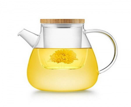 Заварочный чайник 600 мл, прозрачный, линия GLASS TEA POT, SAMADOYO