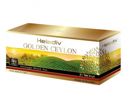 Чай черный GOLDEN CEYLON Vintage Black, 25 пакетиков, Heladiv