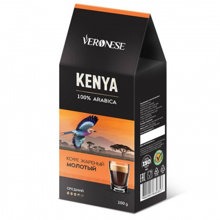 Кофе Veronese "Kenya", молотый, 200 гр