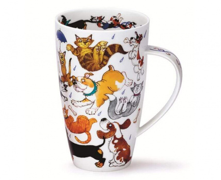 Кружка "Кошки и собаки", 600 мл, костяной фарфор, серия Henley, Dunoon