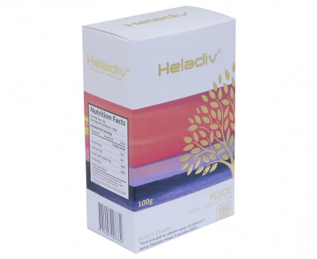 Чай листовой черный PEKOE, 100 г, Heladiv