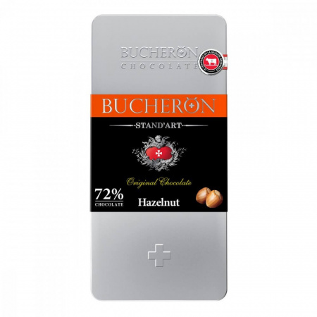 Шоколад Bucheron "Hazelnut", горький с фундуком, 100 гр