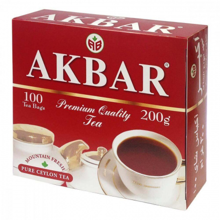 Чай Akbar "Red&White", черный, 100 пакетиков