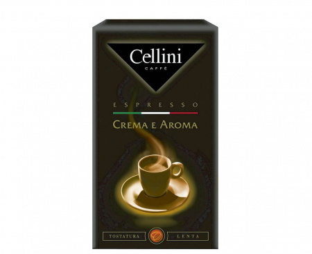 КОФЕ МОЛОТЫЙ CREMA E AROMA, 250 Г, CELLINI