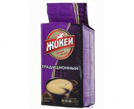 КОФЕ МОЛОТЫЙ ТРАДИЦИОННЫЙ, 450 Г, ЖОКЕЙ