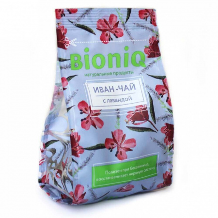 Чай травяной BioniQ "Иван-чай с лавандой", 35 гр
