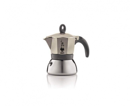 Гейзерная кофеварка MOKA INDUZIONE на 3 чашки 150 мл, цвет светлое золото, Bialetti
