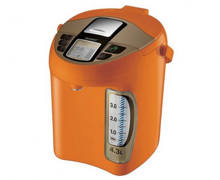 Термопот TP4310PD/OR, 4.3 л, оранжевый, пластик/нержавеющая сталь, Oursson