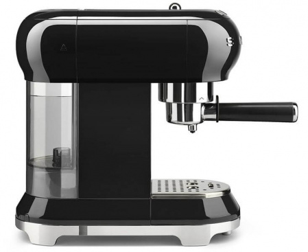 Кофемашина-эспрессо ECF01BLEU, черная, серия Стиль 50-х г.г., Smeg