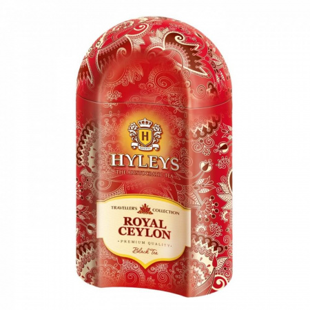 Чай Hyleys "Роял Цейлон", черный листовой, ж/б, 100 гр