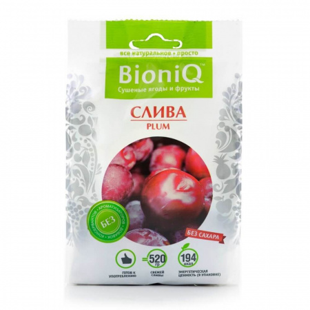 Слива сушеная Bioniq,  80 гр