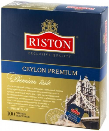 Чай Riston "Ceylon Premium", черный, 100 пакетиков