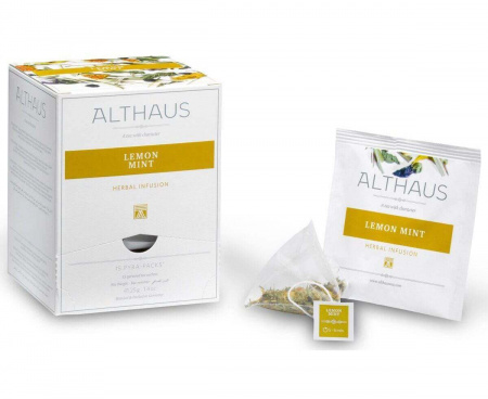 Чай травяной Lemon Mint (Лемон Минт), 15 пирамидок, Pyra-Pack, Althaus
