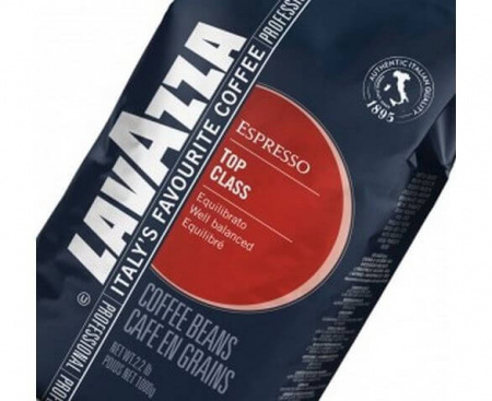Кофе в зернах Top Class, пакет 1 кг, Lavazza