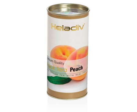 Чай черный листовой в тубе PEACH, 100 г, Heladiv