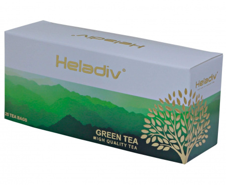 Чай зеленый Green Tea, 25 пакетиков, Heladiv
