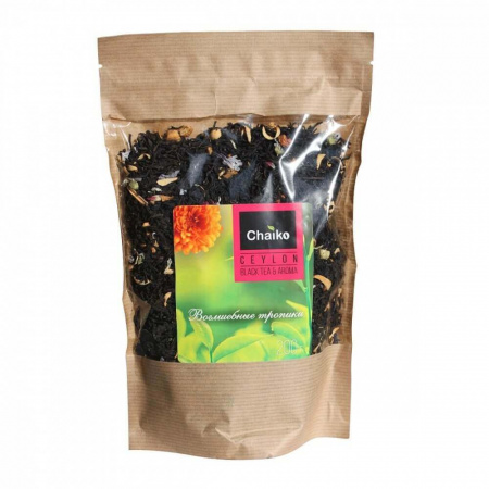 Чай Chaiko "Волшебные тропики", крупнолистовой черный с добавками, 200 гр