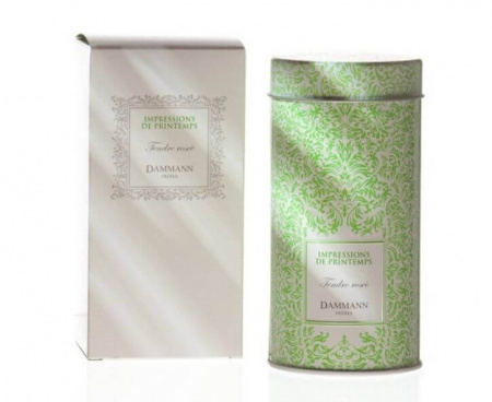 Чай зеленый ароматизированный Tendre rosee «Нежная роза», ж/б 90 г, Dammann