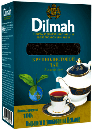 Чай Dilmah, черный цейлонский листовой, 100 гр