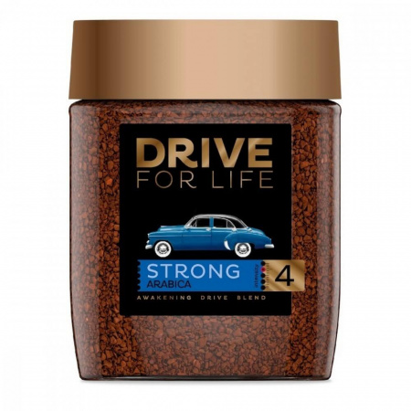 Кофе Drive for Life  "Strong", растворимый, 100 гр
