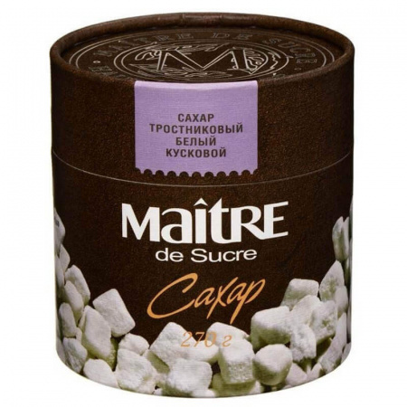 Сахар Maitre "Тростниковый белый", нерафинированный, 270 гр