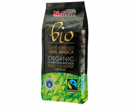 КОФЕ МОЛОТЫЙ RISERVA ORGANIC FAIRTRADE, ПАКЕТ 0.25 КГ, MOLINARI
