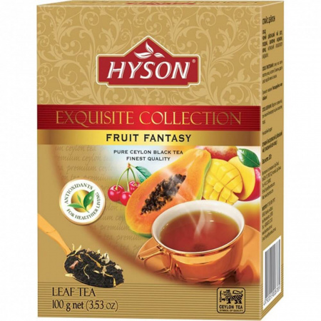 Чай Hyson "Фруктовая фантазия", чёрный листовой c добавками, 100 гр