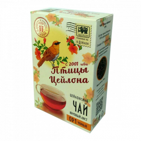 Чай Птицы Цейлона "OP1", чёрный листовой, 100 гр