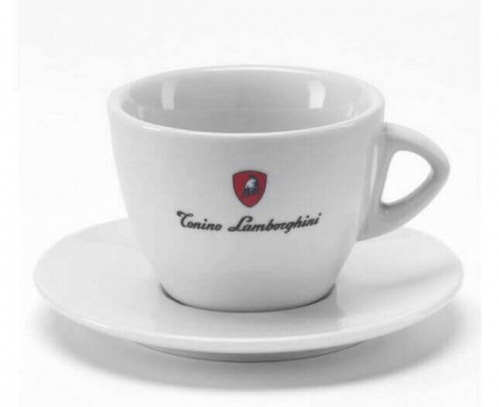 Эспрессо чашка с блюдцем, белая, Tonino Lamborghini