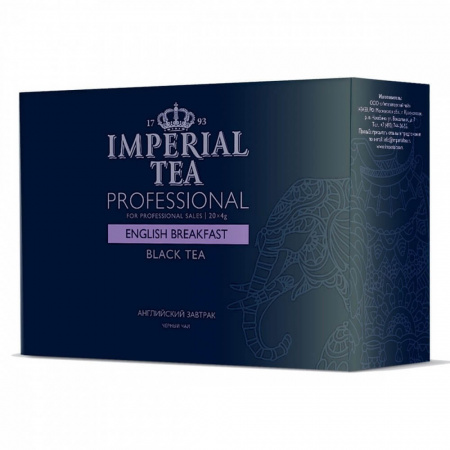 Чай Imperial Tea Professional "Английский завтрак", черный среднелистовой, 20 сашетов