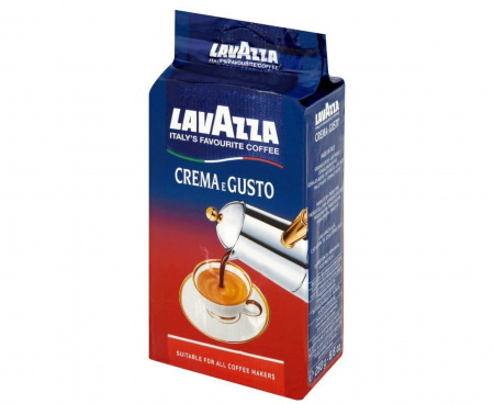 Молотый кофе Crema Gusto, 250 г, Lavazza