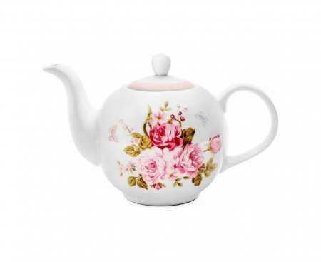 Чайник заварочный Mirabella Pink, 1000 мл, фарфор, Walmer