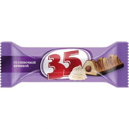 Конфеты "35", шоубокс со сливочной начинкой, 20 гр
