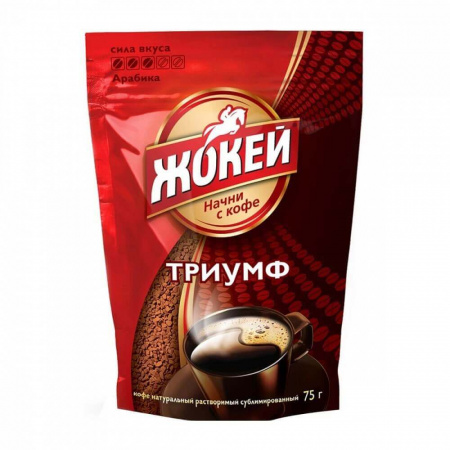 Кофе Жокей "Триумф", растворимый, 75 гр